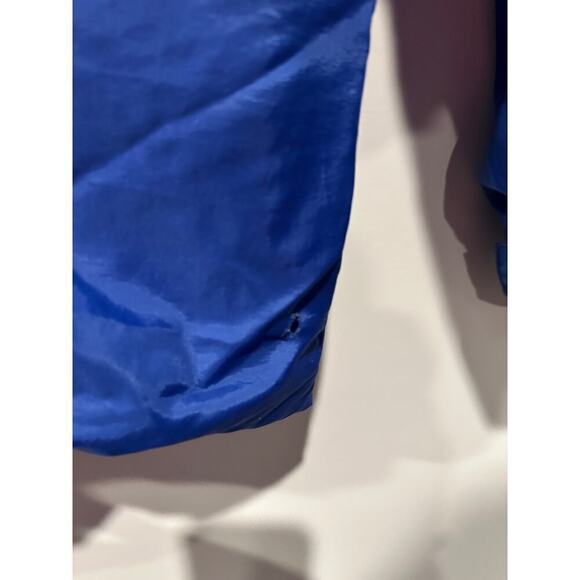 Nike Mens Large Blue and White Vintage Windbreaker Jacket FLAWED - Picture 9 of 13